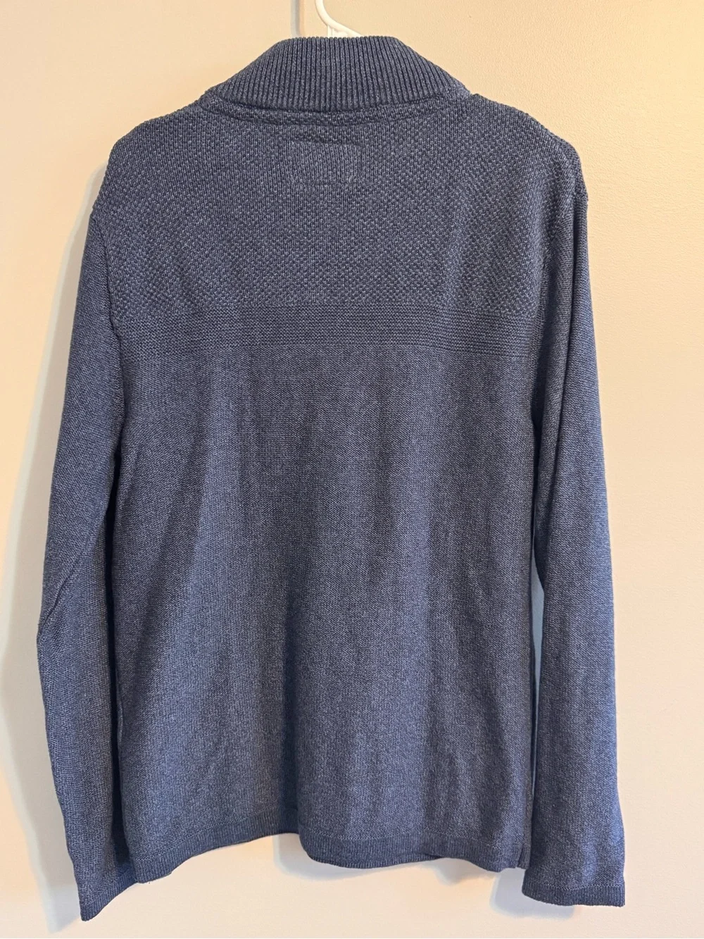 Flag & Anthem Navy Blue Quarter Zip Knit Sweater Men’s Large